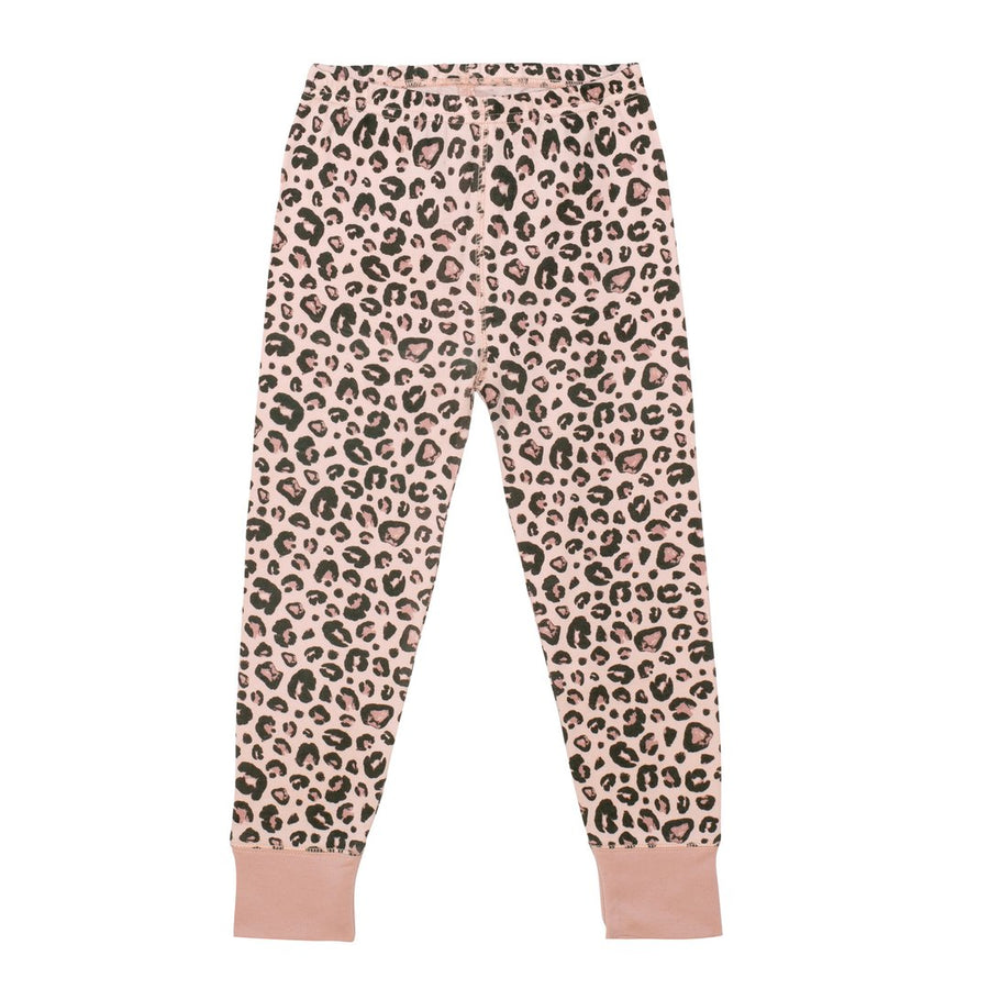Organic Cotton Two Piece Pajama Set Leopard