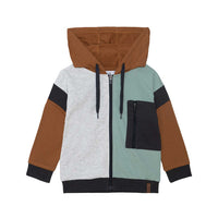 French Terry Hooded Cardigan
