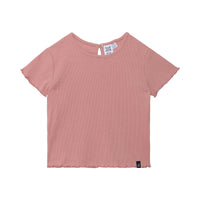 T-Shirt With Back K-Hole, Mellow Rose