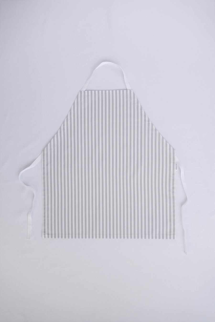 Little Worker Apron - Grey and White Stripes