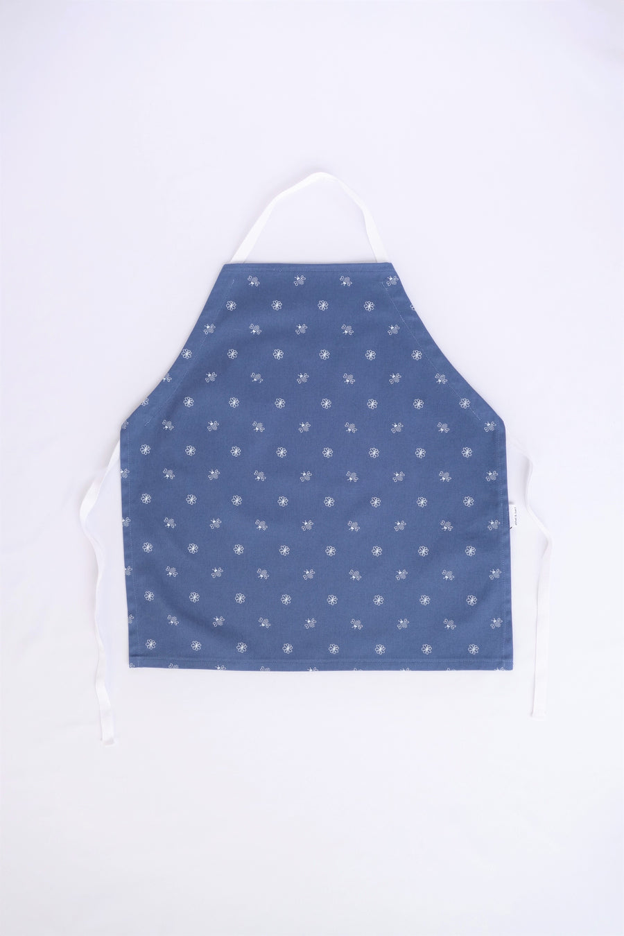 Little Worker Apron - Navy Bees and Flowers
