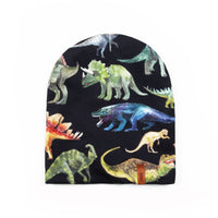 Jersey Hat With Printed Dinosaurs