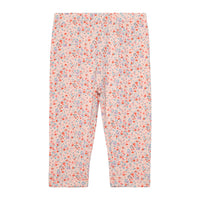 Organic Cotton Printed Tunic & Leggings Set Peach & Pink Little Flowers