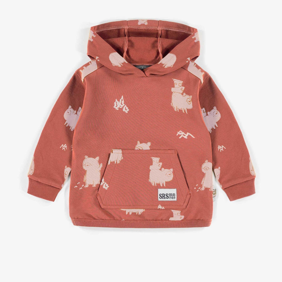 HOODED SWEATSHIRT WITH PATTERNS, BABY BOY