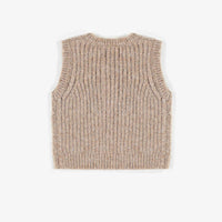 KNITTED CABLE SWEATER VEST, BABY