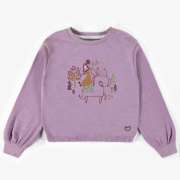 CROP TOP SWEATER IN FRENCH TERRY, CHILD