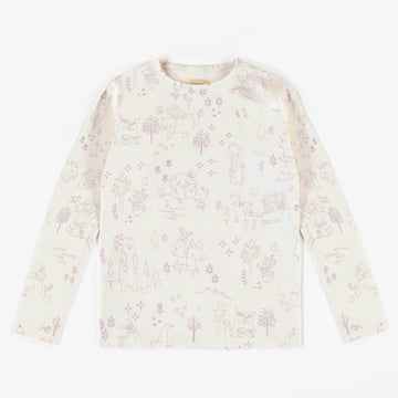 WHITE PATTERNED T-SHIRT, CHILD