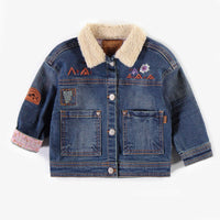 DENIM JACKET WITH EMBROIDERY, BABY GIRL