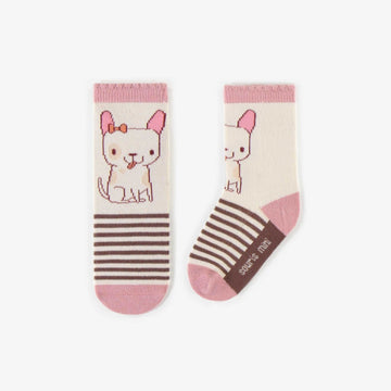 PINK FUNNY DOGS SOCKS, BABY