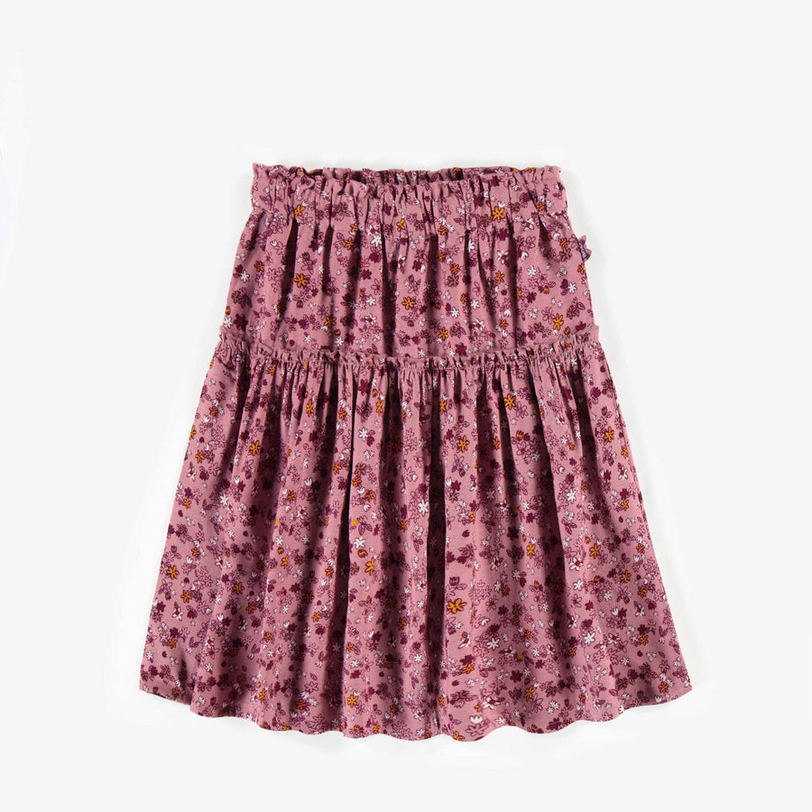 PINK SKIRT WITH FLORAL PATTERN, CHILD