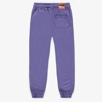 PURPLE JOGGING PANTS IN FRENCH COTTON, CHILD