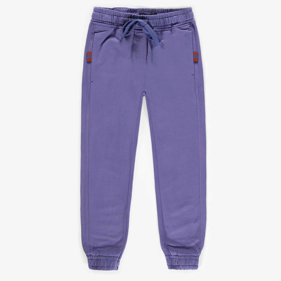 PURPLE JOGGING PANTS IN FRENCH COTTON, CHILD