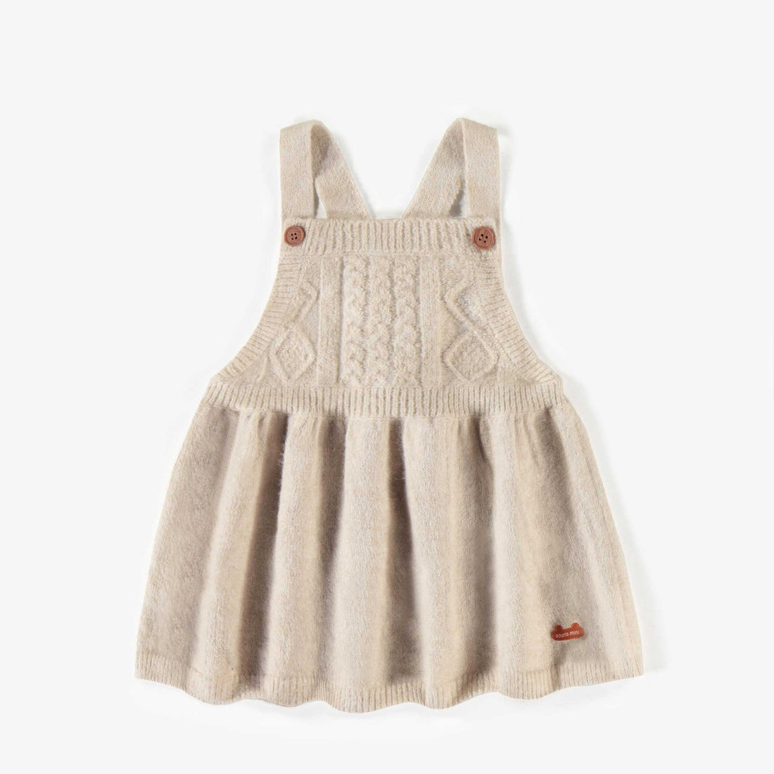 KNITTED DRESS IN RECYCLED POLYESTER, NEWBORN