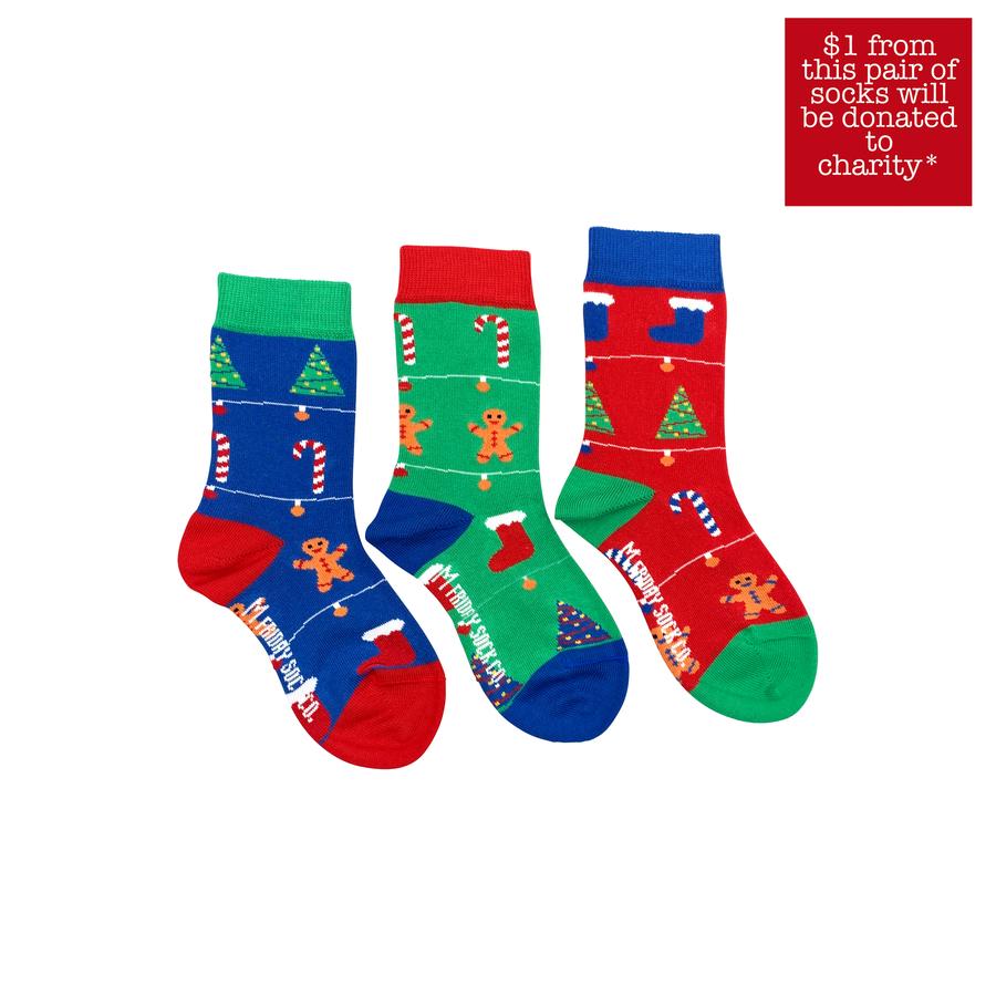Kid's Ugly Christmas Gingerbread Socks