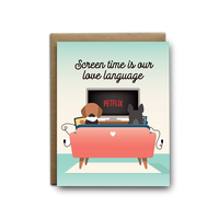 Screen Time Love Language Dogs Card