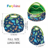 Large Machine Washable Lunch Bag - Pink Dinos