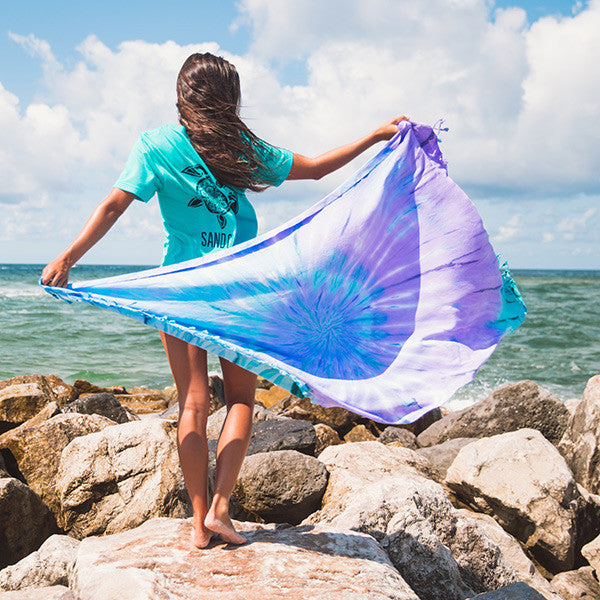 Sand Cloud Beach Towel - Luna Tie Dye