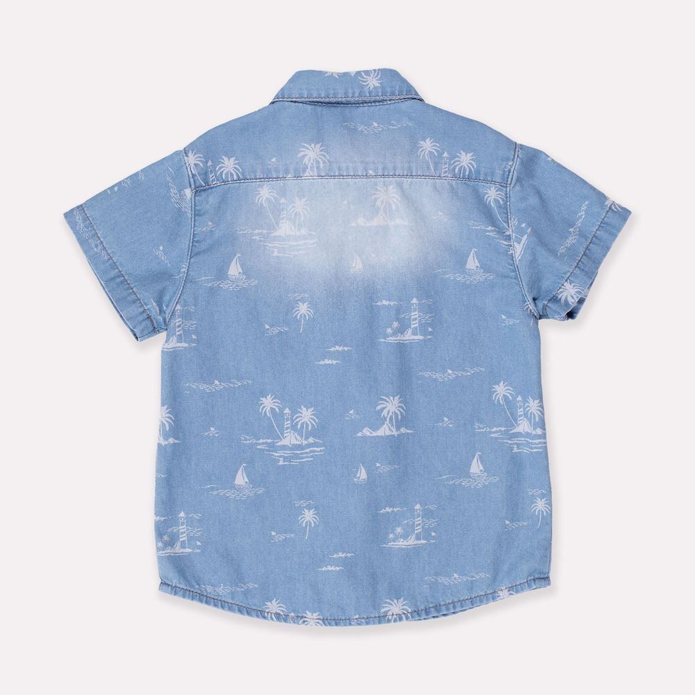 Milon Shirt | Blue Denim