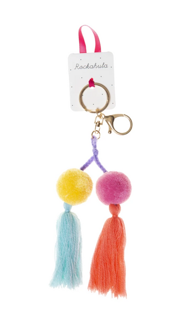 MEXICANA POM POM BAG CHARM PASTEL