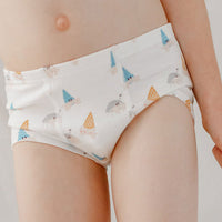 Bamboo Boys Boxer Briefs Underwear (2 Pack) - Hermit Crab