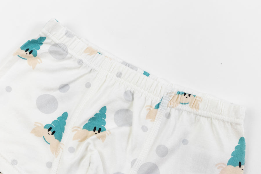 Bamboo Boys Boxer Briefs Underwear (2 Pack) - Hermit Crab