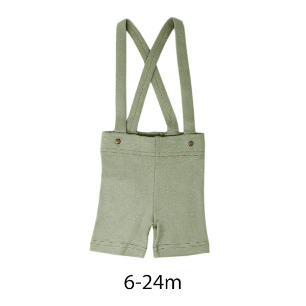 Suspender Shorts - Fern