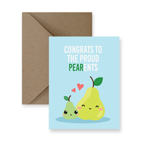 Congrats to the Proud Pear-ants Greeting Card