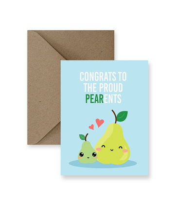 Congrats to the Proud Pear-ants Greeting Card