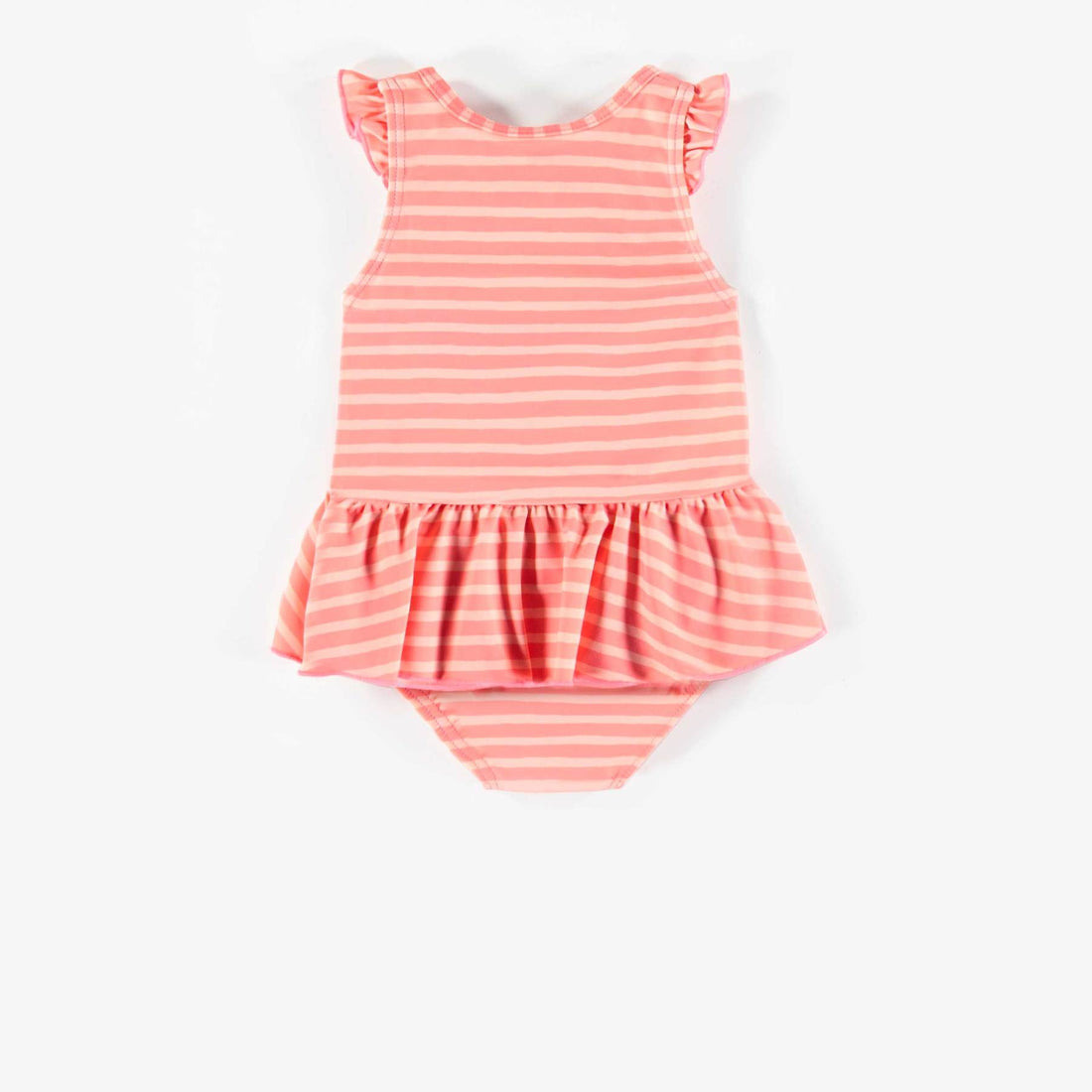 PINK STRIPED ONE-PIECE SWIMSUIT, BABY GIRL