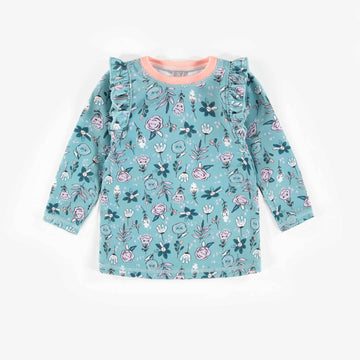 BLUE SWIM LONG-SLEEVE T-SHIRT, BABY GIRL