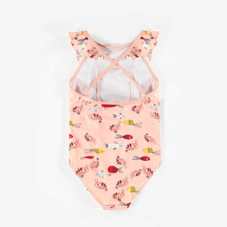 PINK ONE-PIECE SWIMSUIT, GIRL