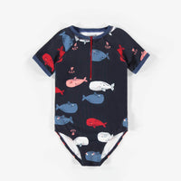 ONE-PIECE BLUE SWIMSUIT, GIRL