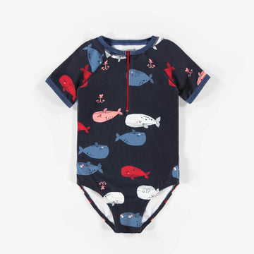 ONE-PIECE BLUE SWIMSUIT, GIRL