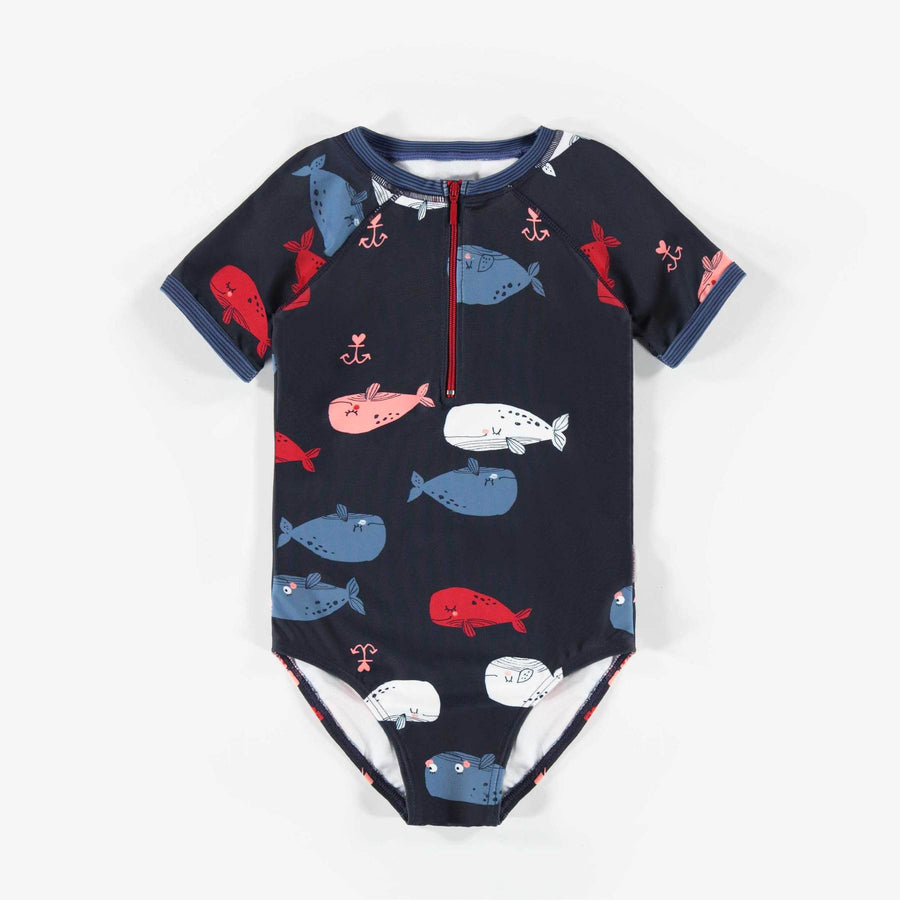 ONE-PIECE BLUE SWIMSUIT, GIRL