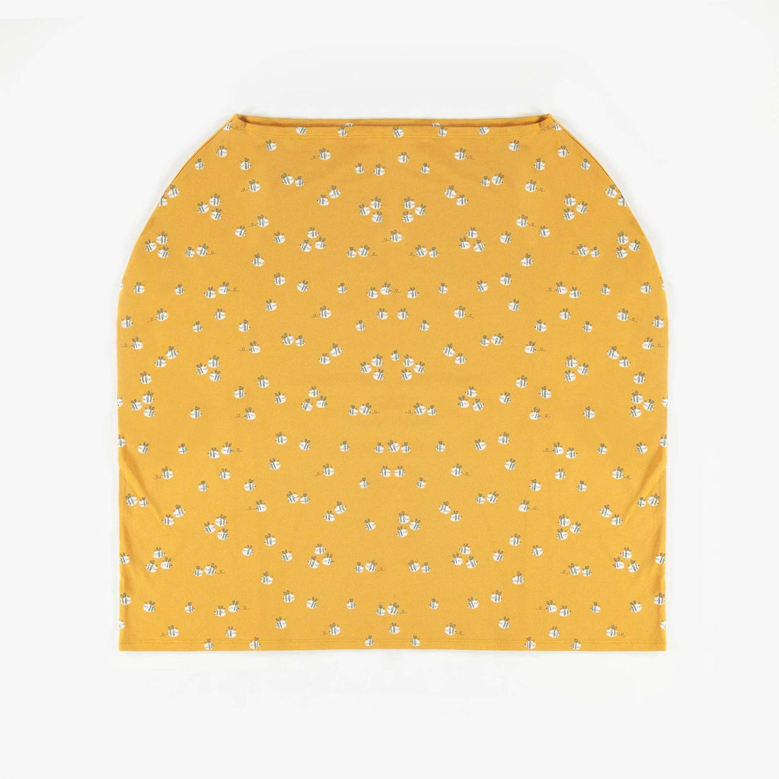 ORGANIC YELLOW PATTERNED CAR SEAT AND NURSING COVER