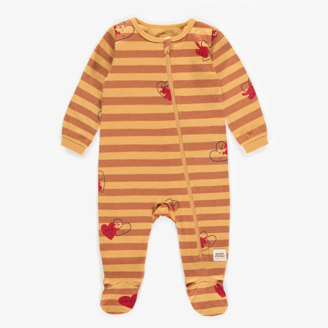 RED ONE-PIECE PYJAMA WITH PATTERNS, BABY