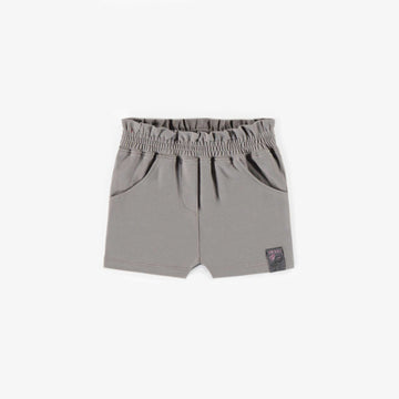 PALE BROWN SHORT IN BRUSHED COTTON, BABY