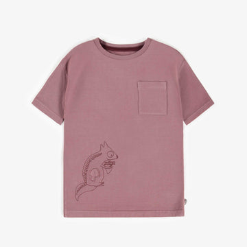 PALE PURPLE T-SHIRT IN COTTON, CHILD