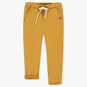 MUSTARD PANT RELAXED FIT IN FRENCH TERRY, CHILD