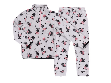 Two-Piece Microfleece Base Layer - Flowers
