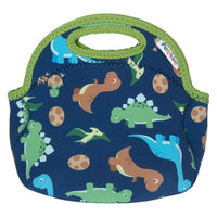 Small Machine Washable Lunch Bag - Navy Dinos