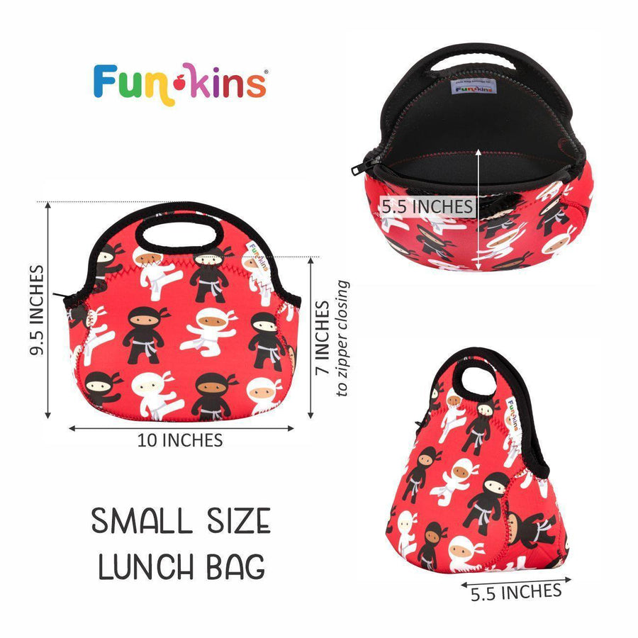 Small Machine Washable Lunch Bag - Ninjas