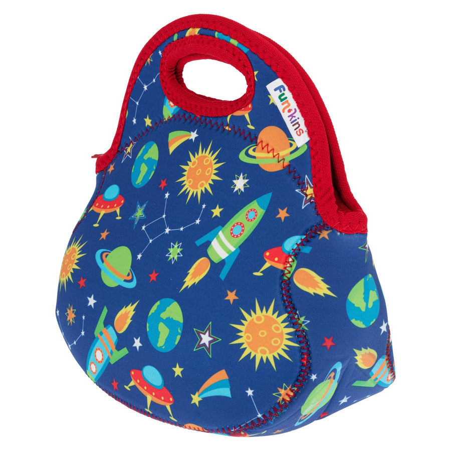 Small Machine Washable Lunch Bag - Rockets