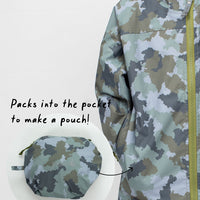10K Packaway Rainshell - Camo | Waterproof Windproof Eco