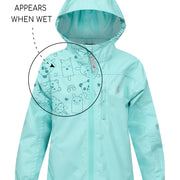 SplashMagic Rainshell - Aqua Sky | Waterproof Windproof Eco
