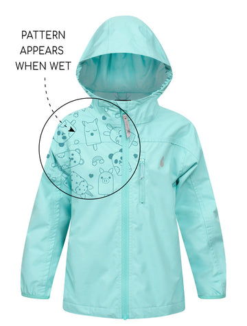 SplashMagic Rainshell - Aqua Sky | Waterproof Windproof Eco