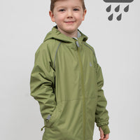 SplashMagic Storm Jacket - Olive | Waterproof Windproof Eco