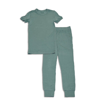 Bamboo Short Sleeve 2 pc Pajama Set (Mineral)