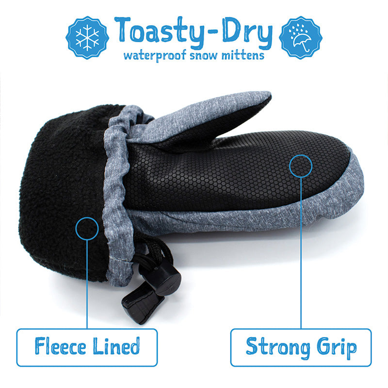 Toasty-Dry Waterproof Mitten | Black Star
