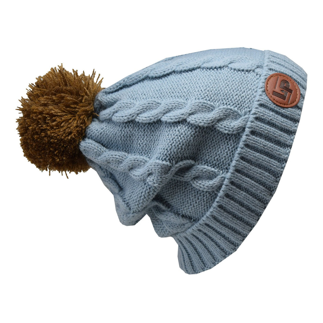 Bobble knitted hat (Alpine) - Vintage Blue